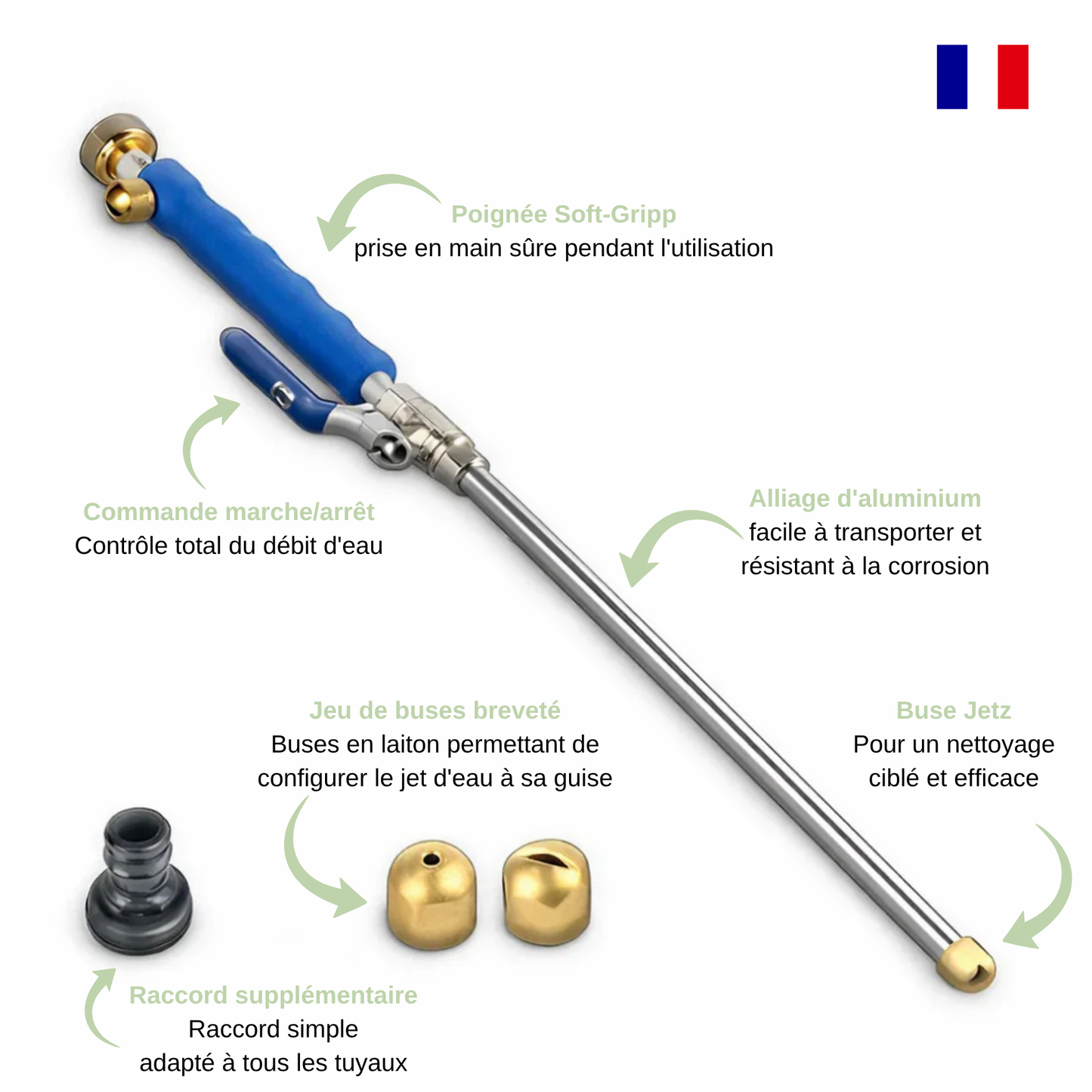 Bricoro JetNex™ Pulvérisateur d'eau à haute pression