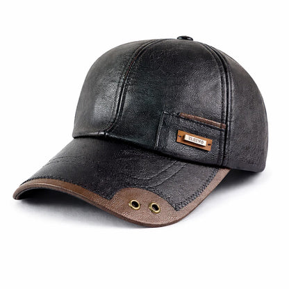 Bricoro Warmhide™ Casquette d'hiver en cuir