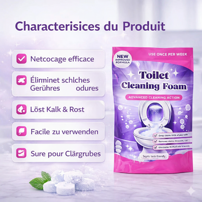 Bricoro FizzFlush™ Poudre nettoyante pour toilettes