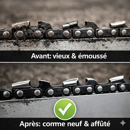 Bricoro ChainX™ Affûteur de chaîne universel